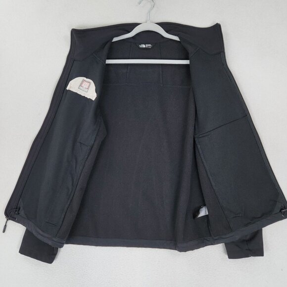 The North Face Jacket Mens Medium Black Apex Barrier Soft Shell IU Health Casual - Picture 9 of 16